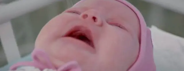 Baby at Ukranian clinic