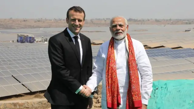 મોદી અને મેક્રોન