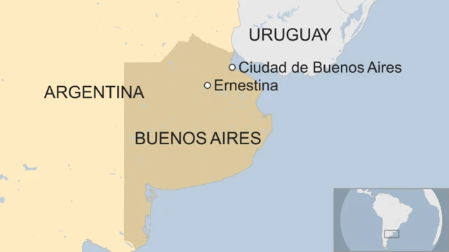Mapa Ernestina.