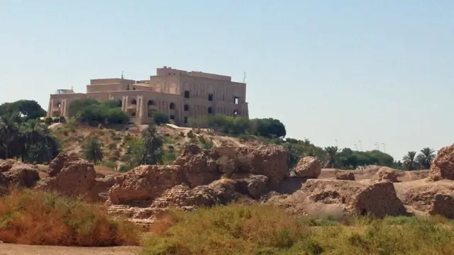 قصر الرئيس العراقي السابق صدام حسين في بابل