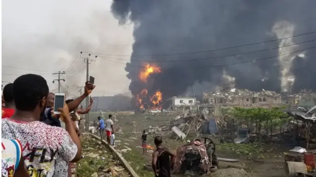 Ina to sọ nibi ti ibugbamu ti waye