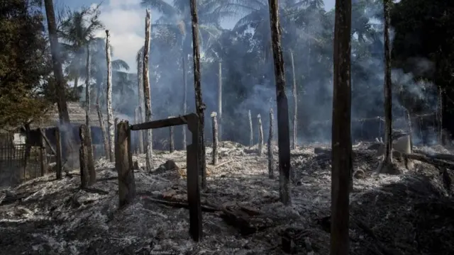 रोहिंग्या मुसलमानों के गांव