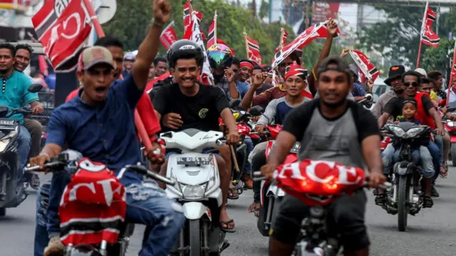 Partai Aceh berkampanye awal April lalu di Lhoksumawe.