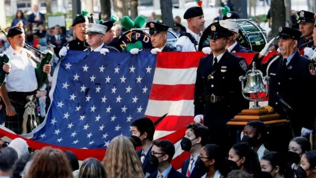 ニューヨークの追悼式典