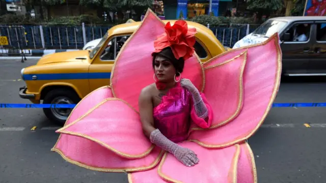 कोलकाता में प्राइड वॉक की एक तस्वीर