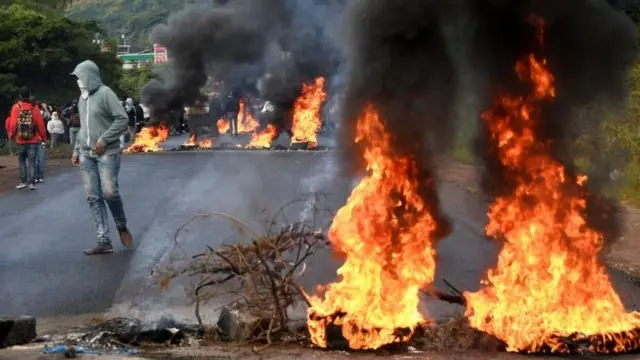 Protestas en Honduras.