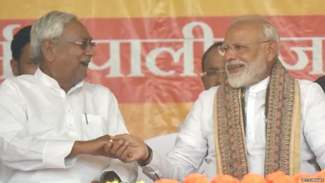 નીતીશ કુમાર અને નરેન્દ્ર મોદી