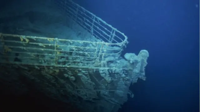Restos del Titanic en 1996.