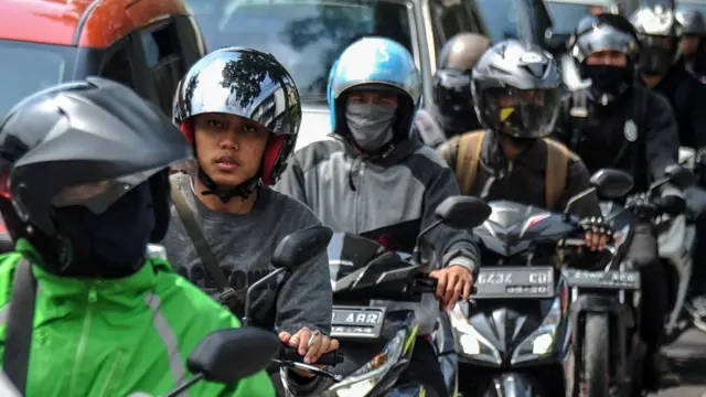 Warga Bandung tidak gunakan masker