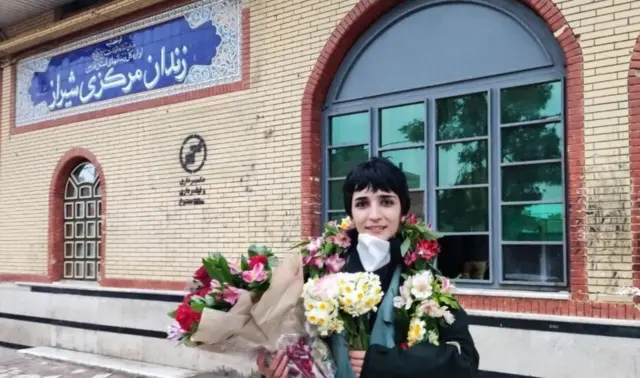 لیلا حسینزاده پس از آزادی از زندان