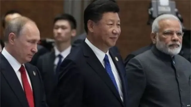 انڈیا، چین اور روس کے رہنما