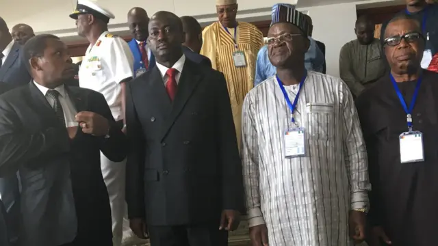 Nigeria and Cameroon officials