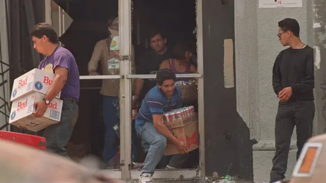 Imagen de los disturbios de Los Ángeles de 1992