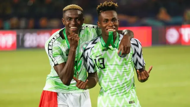 Victor Osimhen and Samuel Chukwueze