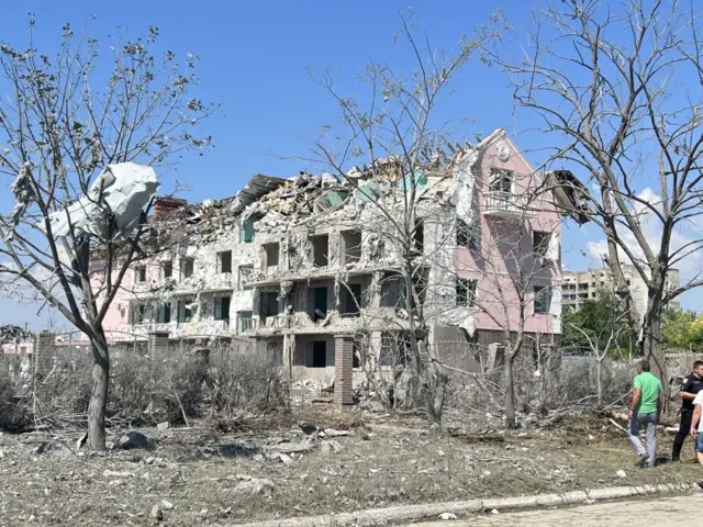 База отдыха в Сергеевке после обстрела