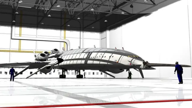 Гигантский авиалайнер мог бы перевозить до 250 пассажиров со скоростью, втрое превышающей скорость звука