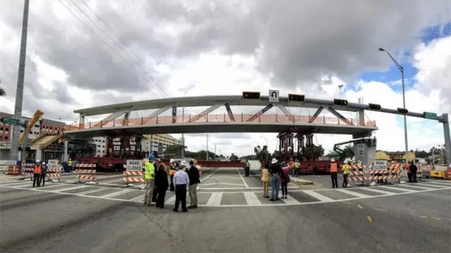 Vista del puente el sábado 10 de marzo. (Foto: Universidad Internacional de Florida)