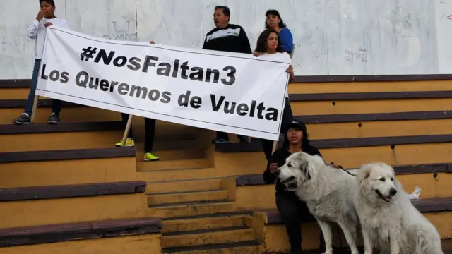 Manifestación pidiendo la libertad de los secuestrados.