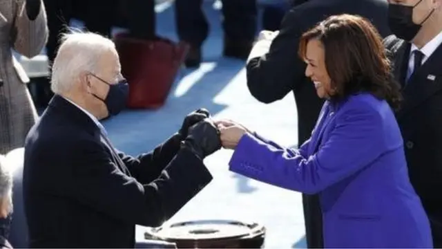 Rais wa Marekani Joe Biden na Makamu wa Rais Kamala Harris