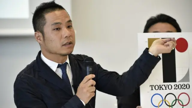 AKａ3571   東京オリンピック　ネガ 20年東京五輪エンブレムを撤回、盗作疑惑続くなか - BBCニュース