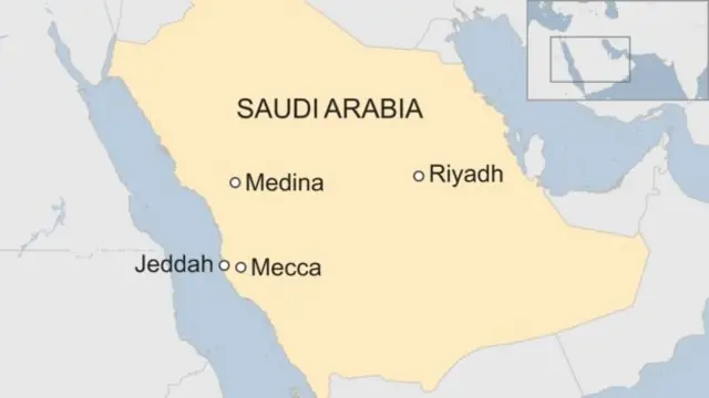 Saudi Arabia map