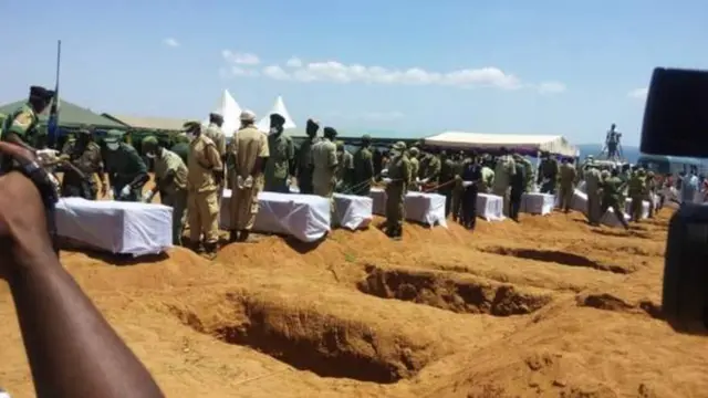 Watu tisa walizikwa kwa pamoja Jumapili