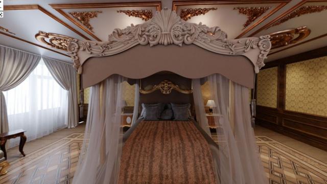 В расследовании есть визуальные реконструкции роскошных комнат дворца