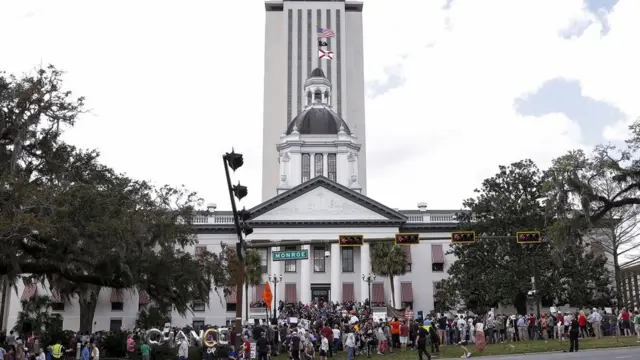 Manifestación en Tallahassee.
