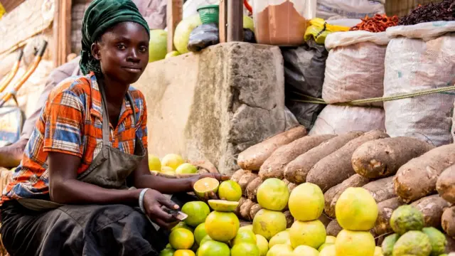 नाजेरियन विक्रेती महिला