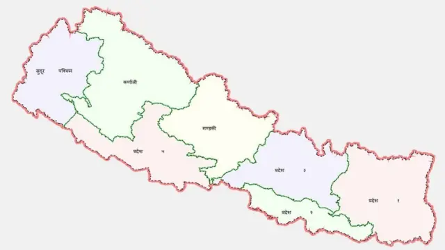 नेपालको नापी विभागद्वारा प्रकाशित नक्सा