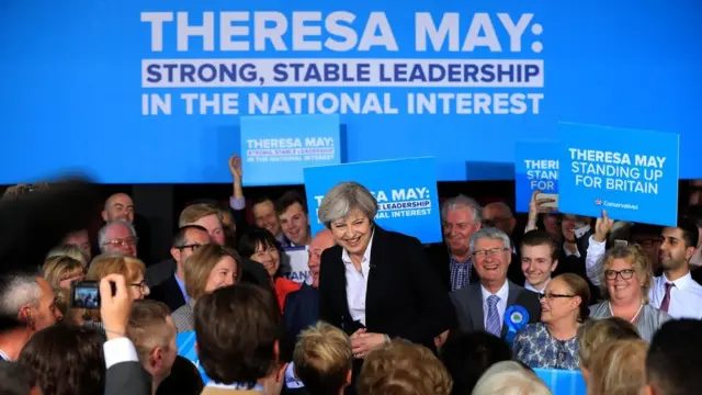 Тереза Мэй на встрече с избирателями