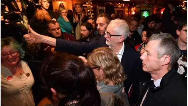 Corbyn akiwa mjini Manchester