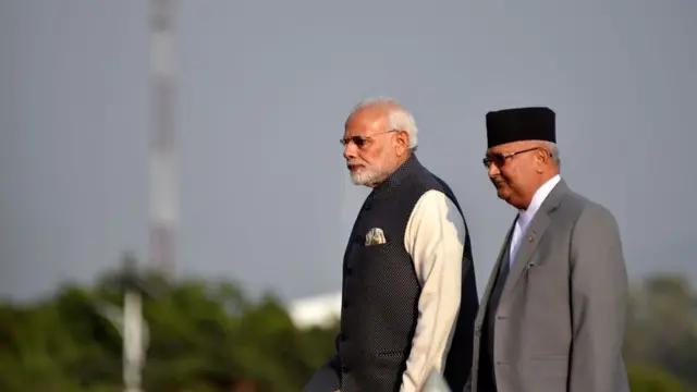 भारत दौरे पर पीएम मोदी के साथ केपी शर्मा ओली