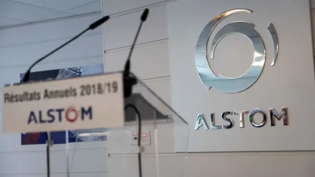 Logo Alstom, perusahaan energi asal Prancis