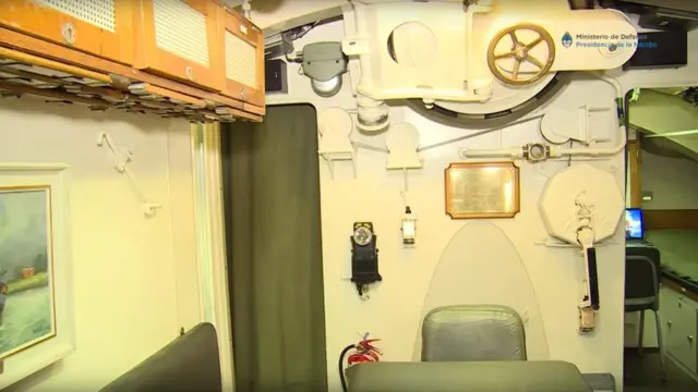 Vista del interior del ARA San Juan. (Foto: Ministerio de Defensa de Argentina)