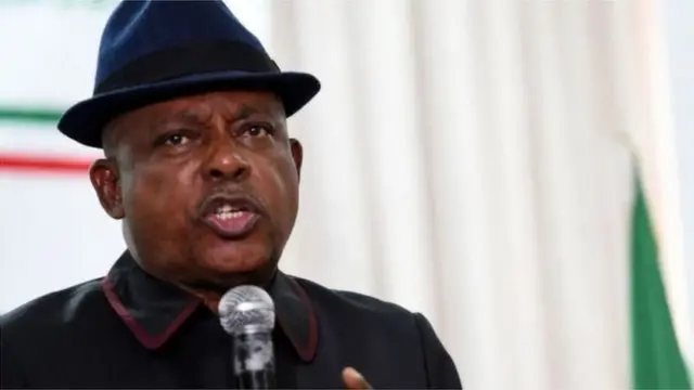 Shugaban Jam'iyyar PDP Uche Secondus na fuskantar kalubale game da makomar shugabanci