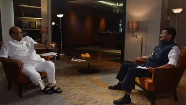 शरद पवार, संजय राऊत, सामना मुलाखत