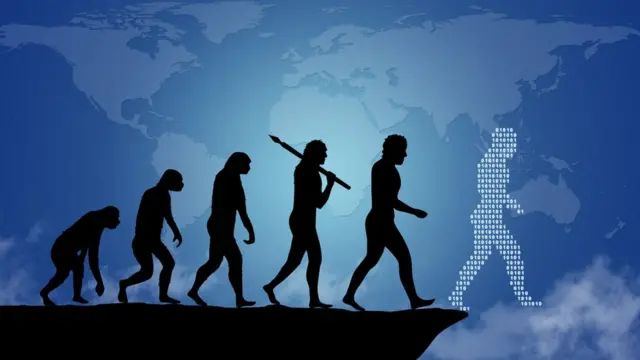 Ilustração da evolução