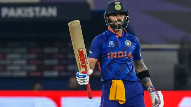 कोहली 19वें ओवर तक टिके रहे और उन्होंने 57 रन बनाए