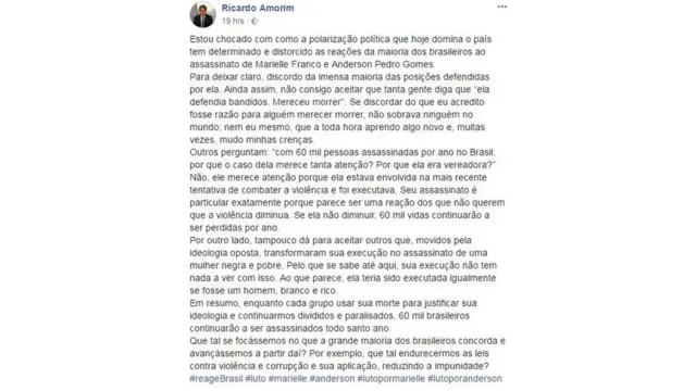 Reprodução Facebook