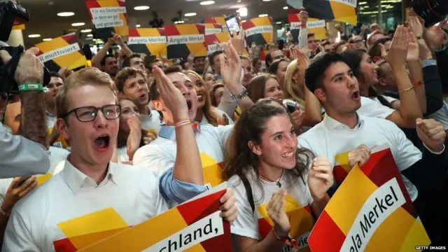 CDU Supporters, germany elections