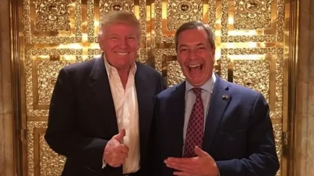 นายไนเจล ฟาราจ เข้าพบนายโดนัลด์ ทรัมป์ ก่อนนายกรัฐมนตรีเทเรซา เมย์