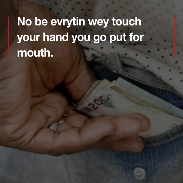 How you reason dis proverb from we fan Terry Asemota?