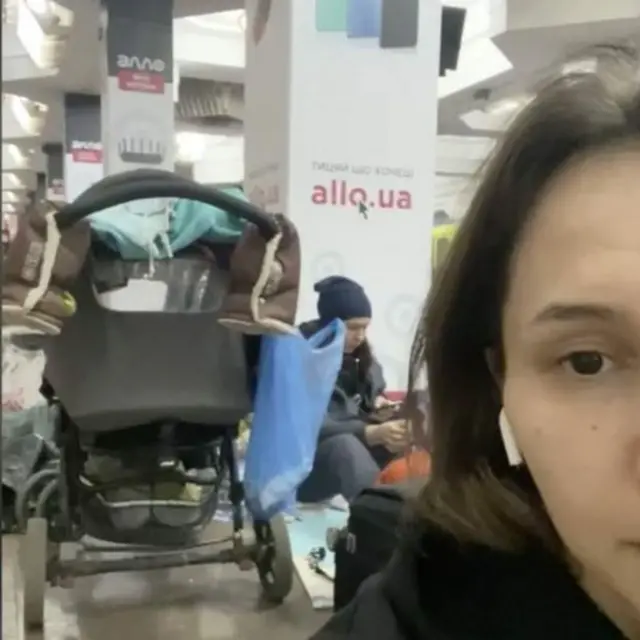 Svetlana en el metro.