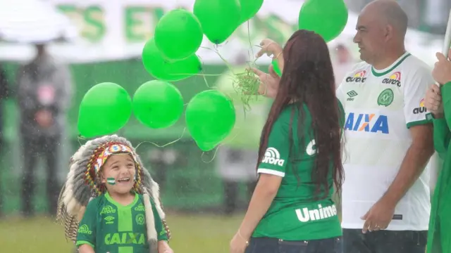 Niño hincha del Chapecoense