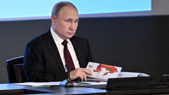 O presidente russo Vladimir Putin nesta segunda, quando fez o reconhecimentoaposta ganha vagas de empregoregiões separatistas na Ucrânia