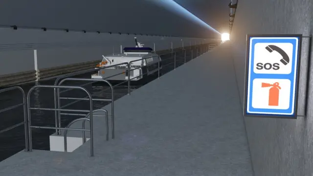 Vista del túnel desde el interior