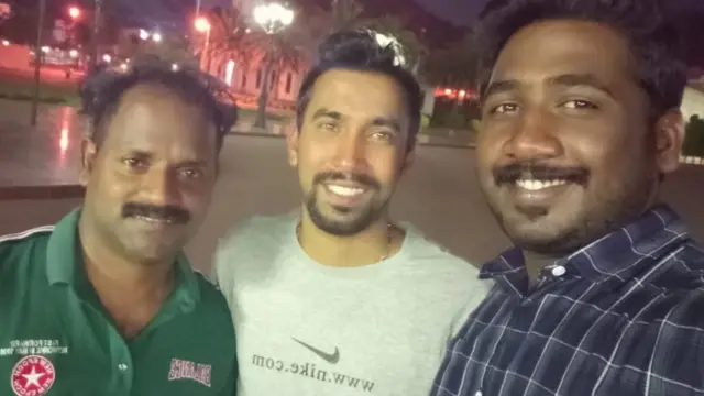 أخيل ريغو وسريجيث ساجيفان وزميلهما ديبش