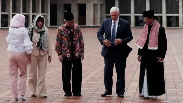 Mike Pence di Istiqlal