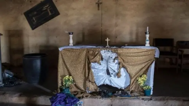 Aworan ilẹ ijọsin to jona ni Kaduna